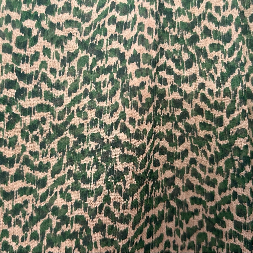 Joie Forest Green Patterned Blouse - image 3